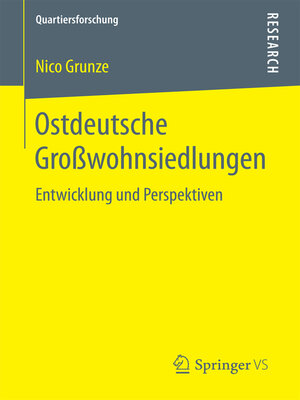 cover image of Ostdeutsche Großwohnsiedlungen
